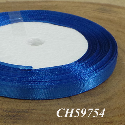 CH59754 Σατεν κορδελες συσκευασιας 6mm/23μετρ. μπλε χρωμα (0 0)