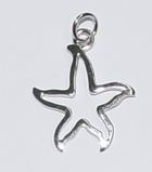 CH5980 Ασημένοι Αστερίες  Για κόσμημα 23mm//1Τεμ. RHODIUM PLATED,   ,Συνθεση Ασήμι 925,Καλοκαιρινά/Θαλασσινά,Κρεμαστά (25 0) (gr) ()