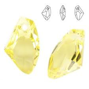 CH59871  Αυθεντικό Κρύσταλλο Swarovski κρεμαστό Galactic Verstical -6656  Για Κόσμημα 19mm//2Τεμ. Jonquil,   ,Συνθεση ,Κρεμαστά (5 5) (gr) ()