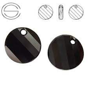 CH59888 Αυθεντικό Κρύσταλλο Swarovski Twist Pendant – 6621  Για Κόσμημα 18mm//1Τεμ. Jet,   ,Συνθεση ,Κρεμαστά (6 4) (gr) ()