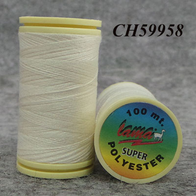 CH59958 Polyester sewing thread ,for sewing 100μέτρα//1spool/ beige color, polyester  ,material 100% acrylic,kneeting accessories, (-2 0)