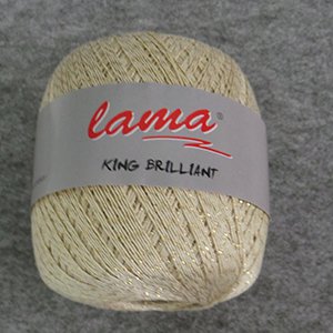 CH60045 Yarns lama king briliant-metallic,cotton ,100gr/560meters ,beuge/golden col 02-6 (0 0)