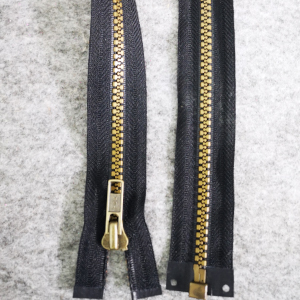CH60178 Zippers metal open-end,plutinum color teeth ,60cm/1pcs ,black color (0 0)