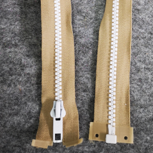 CH60182 Zippers plastic open-end ,for sewing 60cm//1pcs/ beige color,   ,material ,, (0 0)