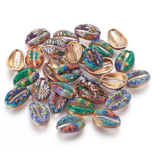 CH60210 Φυσικά Καλοκαιρινά κοχύλια  Για Κόσμημα/Διακόσμηση 16X11mm/5Τεμ. Διάφορα Χρώματα,   ,Συνθεση ,Καλοκαιρινά/Θαλασσινά, (14 3) (10gr) ()