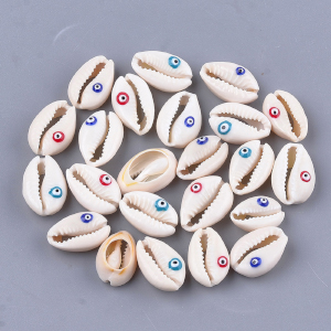CH60271 Natural cowrie shell for jewelery/decoration 20mm//5pcs multicolor,   ,material sea shell,summer, (0 0)