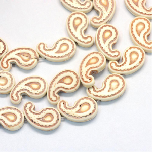 CH60354 Natural howlite beads ,for jewellery 21x12mm/22pcs/ white color,   ,material ,,beads (0 0)