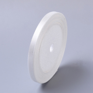 CH60368 Ειδη συσκευασιας κορδελες σατεν ,6mm/23μετρ.,λευκο χρωμα (0 0)