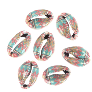 CH60427 Φυσικά Καλοκαιρινά κοχύλια Για Κόσμημα/Διακόσμηση 25X17mm/10Τεμ. Πολύχρωμο,   ,Συνθεση , (0 1) (12gr) ()