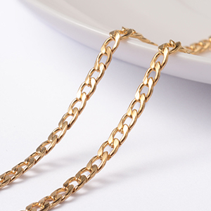 CH60530 Stainless Steel Twisted Chains for Jewellery ,For Jewellery 5X3mm/1Meters/ Gold Plated, Per Meter  ,Material Stainless Steel,, (23.7 5.00000000000007E-02) ()