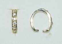 CH6059 SILVER 925 BAILS  FOR JEWELLERY 10mm//1Pcs/   GOLD PLATED, MICROPAVE  ,Material STAINLESS STEEL,, (3 0) ()