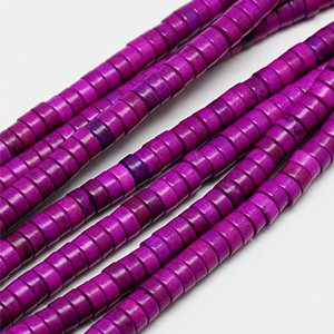 CH60594 Synthetic turquoise beads heishi shape flat 4x2mm/170pcs violet color for jewellery  beads heishi (0 0)