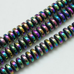 CH60711 Synthetic hematite disc beads,heishi beads for jewellery 6x3mm/130pcs mixed color,   ,material synthetic hematite,, (0 0)