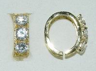 CH6080 SILVER 925 BAILS  FOR JEWELLERY 22mm//1Pcs/   GOLD PLATED, MICROPAVE  ,Material STAINLESS STEEL,, (20 0) ()