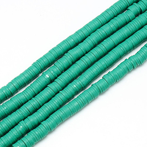 CH60825 Ροδελα πολυμερικου πηλου  για κοσμημα 4x1mm/~380τεμ. αθασι χρωμα, πλακε  ,συνθεση πολυμερικος πυλος,καλοκαιρινα,χαντρα (0 0)
