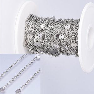 CH61052 ΑΤΣΑΛΙΝΕΣ ΑΛΥΣΙΔΕΣ CABLE CHAIN ΓΙΑ ΚΟΣΜΗΜΑ 5X0,3mm/1Μέτρ. ΑΤΣΑΛΙΝΟ ΧΡΩΜΑ, ΜΕ ΤΟ ΜΕΤΡΟ ,ΣΥΝΘΕΣΗ , (3.66 0.18) (0gr) ()