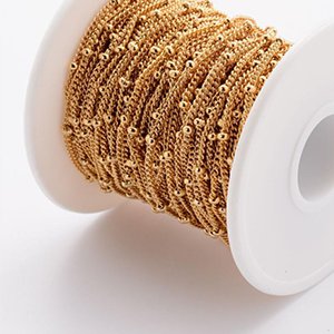 CH61058 Chains stainless steel per meter,twisted chains ,2x1mm/1meters ,gold plated (0 0)