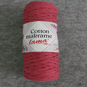 CH61114 Lama cotton macrame κορδονια  για μακραμε,φτερα,κουρτινες,σουπλα,φουντες 250gr/4mm/~60μέτρ.  (lama) τριανταφυλλι χρωμα,col 95 βαμβακερα  ,συνθεση 100% ακρυλικα,ειδη ραπτικης, (0 0)