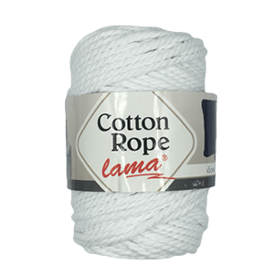 CH61136 Yarns lama cotton rope,cotton ,250gr/3mm/80meters ,white color macrame (0 0)