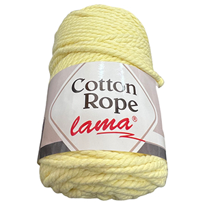 CH61137 LAMA COTTON ROPE   250GR/100METERS/  (LAMA) LIGHT YELLOW,   ,MATERIAL ,, (10 3) ()