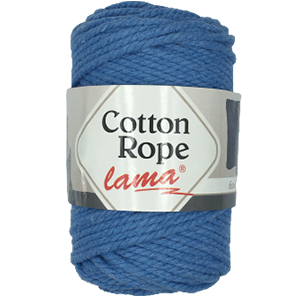 CH61140 Yarns lama cotton rope,cotton ,250gr/3mm/80meters ,blue color macrame (0 0)