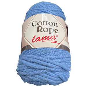 CH61141 Yarns lama cotton rope,cotton ,250gr/3mm/80meters ,light blue color macrame (0 0)