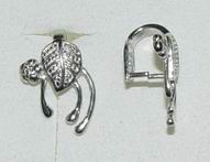 CH6123 SILVER 925 BAILS  FOR JEWELLERY 18mm//1Pcs/   RHODIUM PLATED, MICROPAVE  ,Material STAINLESS STEEL,, (5 0) ()