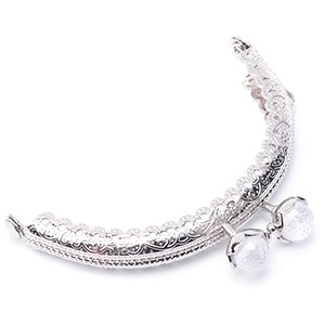 CH61230 Iron purse frames οβάλ ,for handbags/purse 8,5mm//1pcs/cm platinum color,with shell pearls   ,material ,, (0 0)