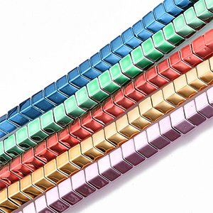 CH61236 SYNTHETIC HEMATITE ARROW SHAPE  FOR JEWELLERY 5X6mm/110Pcs/   Mixed Color,   ,Material ,,BEADS (6 4) ()