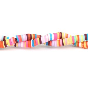 CH61243 Ροδέλες Πολυμερικού πηλού ΓΙΑ ΚΟΣΜΗΜΑ 5mm/~380Τεμ. ΠΟΛΥΧΡΩΜΟ, ,ΣΥΝΘΕΣΗ ,ΧΑΝΤΡΑ (6 7) (0gr) ()