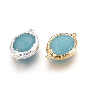 CH61247 Μενταγιόν Ορειχαλκινα Με Ημιπολύτιμο Λίθο ΓΙΑ ΚΟΣΜΗΜΑ 21X14mm/1Τεμ. ΤΥΡΚΟΥΑΖ ΧΡΩΜΑ, ,ΣΥΝΘΕΣΗ ΟΡΕΙΧΑΛΚΟΣ,ΧΑΝΤΡΑ (0 2) (6gr) ()