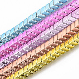 CH61250 SYNTHETIC HEMATITE ARROW SHAPE  FOR JEWELLERY 7X8mm/94Pcs/   MULTICOLOR,   ,Material ,,BEADS (4 4) ()