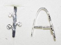 CH6128 SILVER 925 BAILS  FOR JEWELLERY 17mm//1Pcs/   RHODIUM PLATED, MICROPAVE  ,Material STAINLESS STEEL,, (274 0) ()