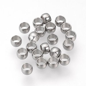 CH61422  STAINLESS STEEL CRIMP BEADS  FOR JEWELLERY 1,5mm/40Pcs//Ø0,8mm   STEEL COLOR,   ,Material ,,BEADS (34 7) (Wholesale Price 800 Pcs @  0.01= €9.6 ,Upon Availability)