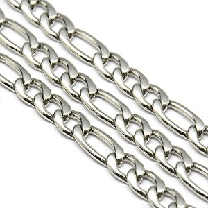 CH61458 ΑΤΣΑΛΙΝΕΣ ΑΛΥΣΙΔΕΣ Figaro ΓΙΑ ΚΟΣΜΗΜΑ 12X7mm/1Μέτρ. Ατσάλινο Χρώμα, Με το μέτρο ,ΣΥΝΘΕΣΗ ΑΝΟΞΕΙΔΩΤΟ ΑΤΣΑΛΙ 304, (0 2.5) (0gr) ()