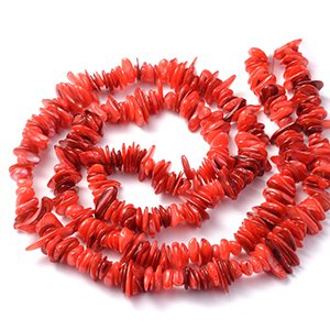 CH61509 Semi precious stones shell pearl chips, ,40/40cm/str ,coral color (0 0)