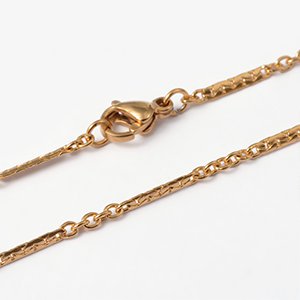 CH61618 Stainless steel herringbone chains with clasp 246cm/1pcs gold plated color (0 0)