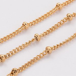 CH61861 Stainless steel twisted chains for jewellery ,for jewellery 2x1mm/1meters/ gold plated color, per meter  ,material ,, (0 0)