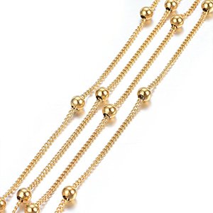 CH61867 Ατσάλινες Αλυσίδες  Για Κόσμημα 2,5X1,8mm/1Μέτρ. Επίχρυσο Χρώμα,   ,Συνθεση , (1.79 0) (0gr) ()