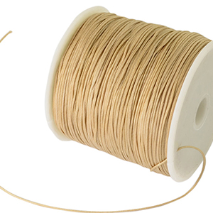 CH61980 Macrame Cord ,For Jewellery 0,8mm/91Meters/ Beige Color, Nylon Thread  ,Material Nylon,, (4 3) (Τιμή Χονδρικής 4 Κουβάρι@  0.05= €0.18 ,Αναλόγως Διαθεσιμότητας)
