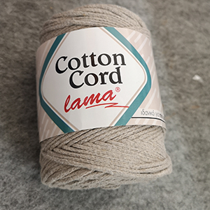 CH62076 Yarns lama cotton cord,cotton/macrame ,250gr/150meters , (0 0)