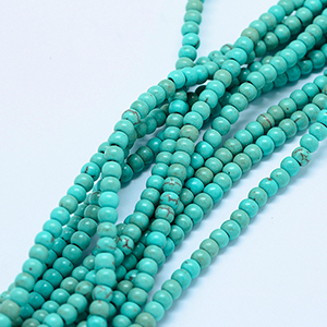 CH62114 Natural Stone Turquoise Beads  4mm/90Pcs Turquoise Color For Jewellery  Beads  (20 0) ()