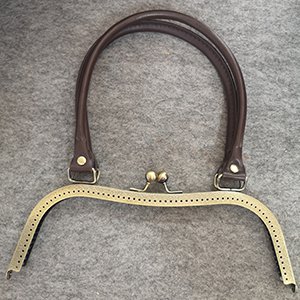 CH62118 Accessories iron purse frames rectangle,with holes/frames ,27cm/1pcs ,bronze color (0 0)