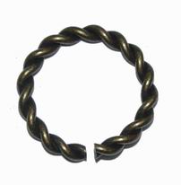 CH6213 Jump rings metal round unsoldered,2.00mm thickness ,18x2mm/12 gauge/20pcs ,bronze color (0 0)