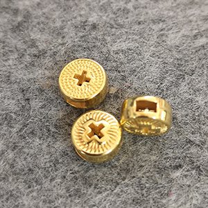 CH62140 Full drilled metal crosses for jewellery 8mm//5pcs gold plated,   ,material , (0 0)