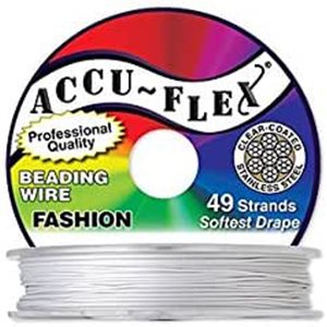 CH62200 ΑΤΣΑΛΟΣΥΡΜΑ Accu Flex 49 Strand 0,19inches/0,48mm/9,1ΜΕΤΡ. PEARL ΓΙΑ ΚΟΣΜΗΜΑ (0 0)