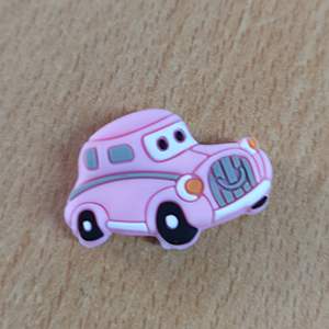 CH62255 Silicone teether beads cars, ,30x20mm/1pcs ,baby pink color (0 0)