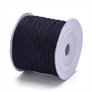 CH62305 Macrame Cord  FOR JEWELLERY 0,6mm/130Meters/   BLACK COLOR, Nylon Thread  ,Material ,, (20 0) ()