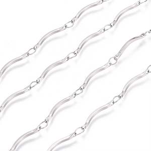 CH62423 Chains stainless steel per meter,bar link chain ,16×2/1meters ,steel color (0 0)