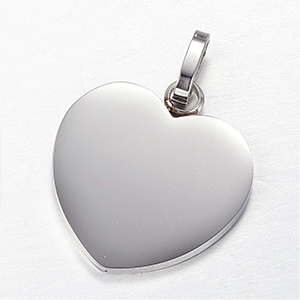 CH62501 Stainless steel hearts ,for jewellery 28x26mm/1pcs/ steel color,   ,material ,saint valentine,charms (0 0)